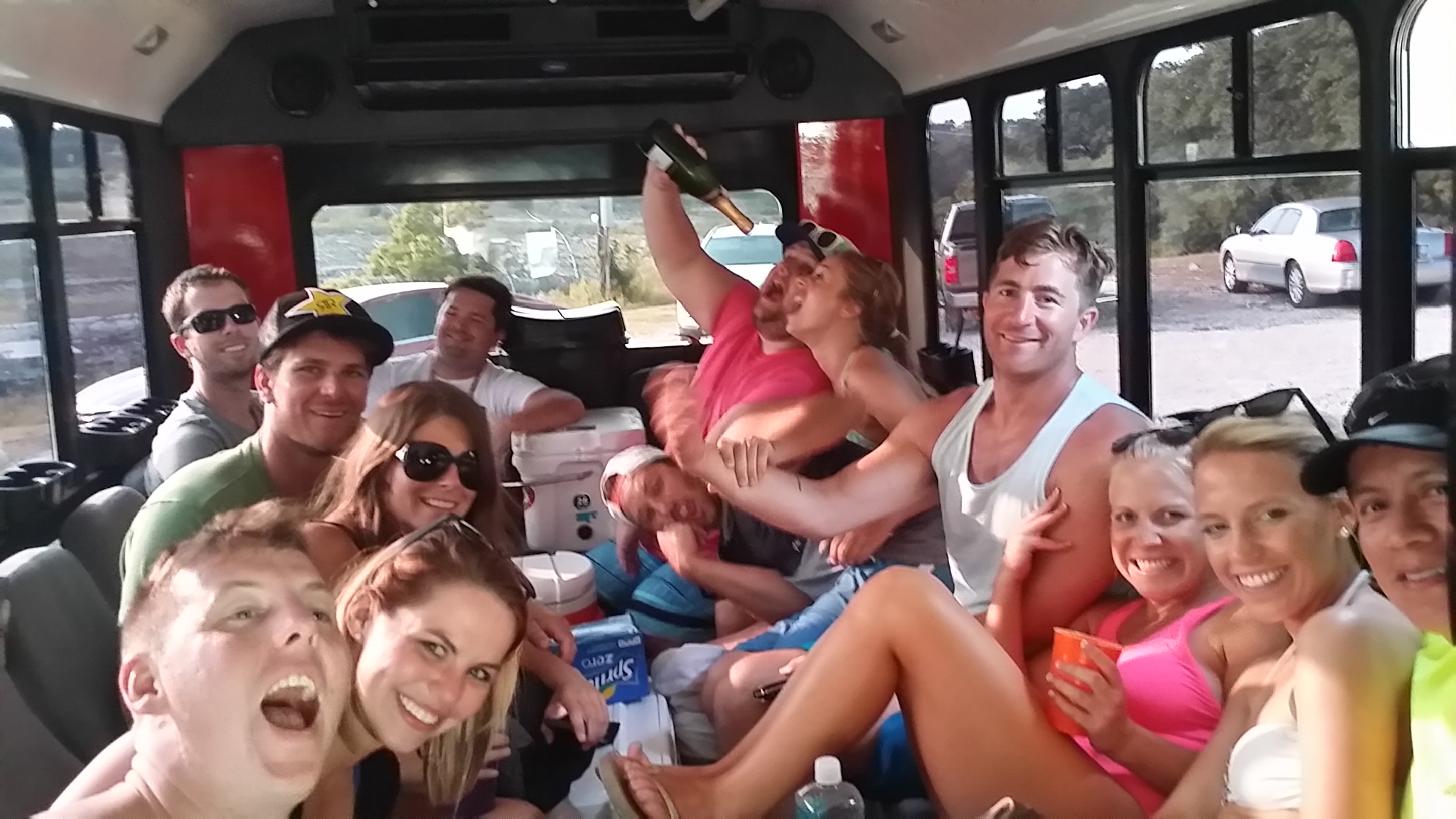 Austin Party Shuttle goes to Aquaholics